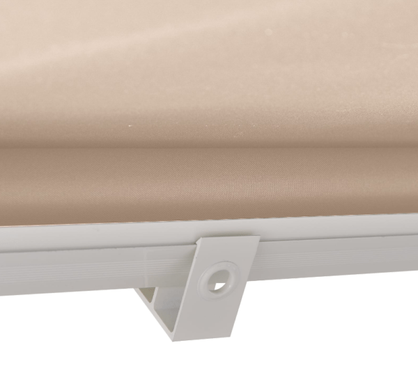 Tenda da sole avvolgibile anti uv alluminio poliestere beige